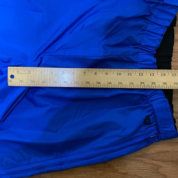 Columbia Sportswear Size Large Men’s Training Pant Full Leg Zip Blue Black Nylon - Picture 7 of 15